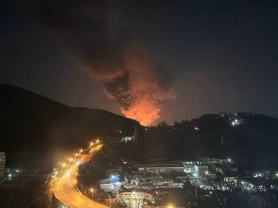 Пожар на НПЗ. Фото: t.me/russia_gde